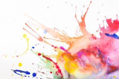 Bir yaprak kağıda boya