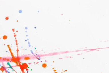 Bir yaprak kağıda boya