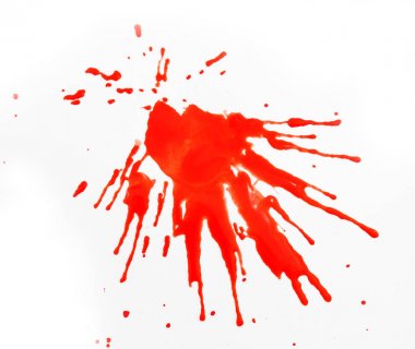 Bir yaprak kağıda boya