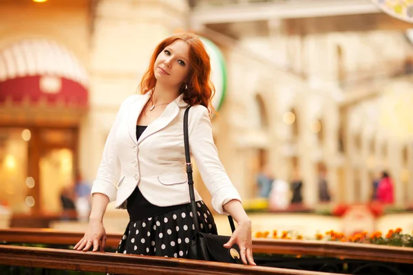 Beautiful red-haired woman — Stock Photo, Image