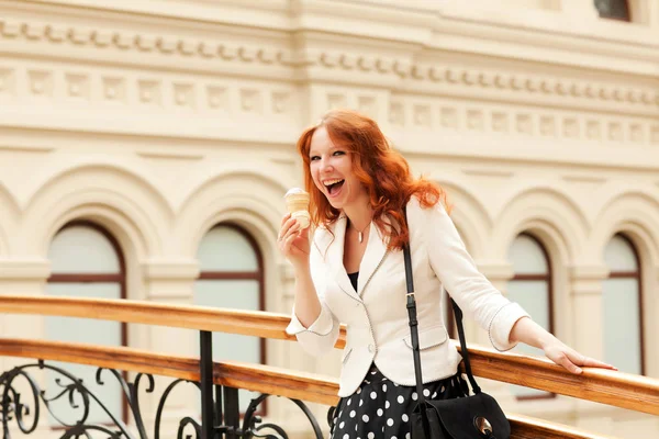 Beautiful red-haired woman — Stock Photo, Image