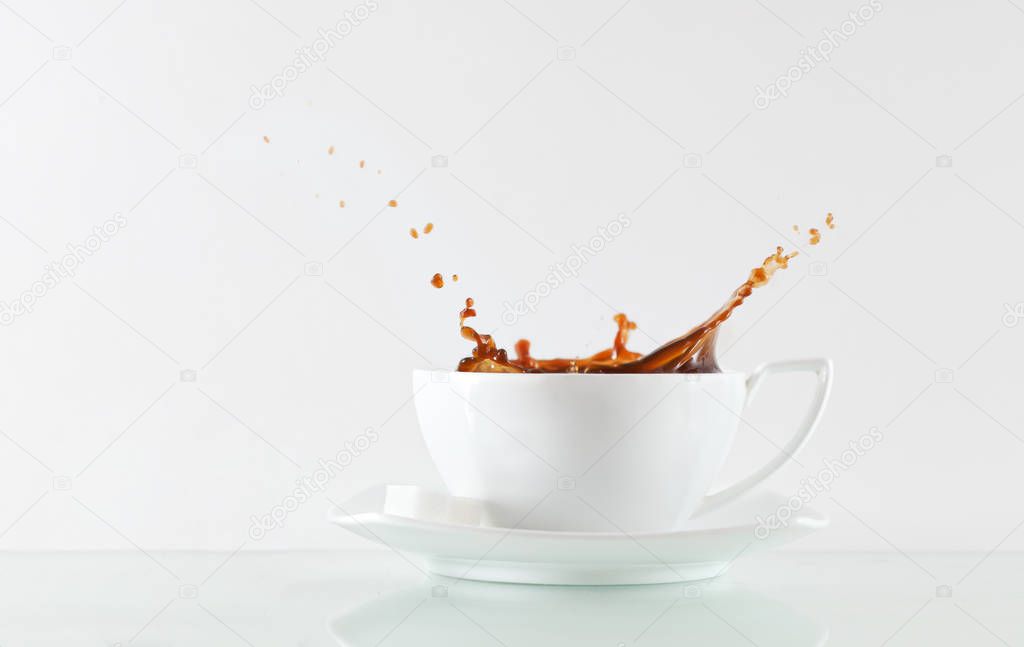 Cup on white