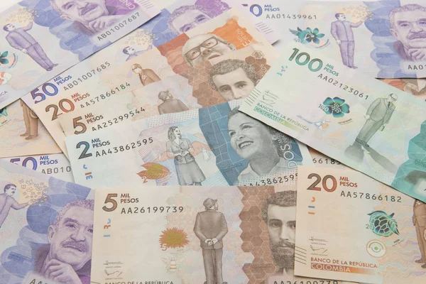 Close up of Colombian Money — Stock Photo, Image