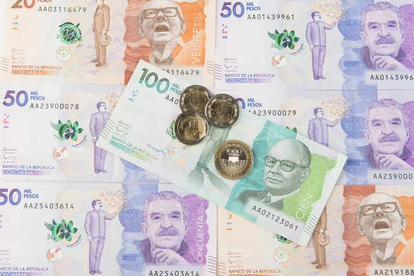 Close up of Colombian Money — Stock Photo, Image