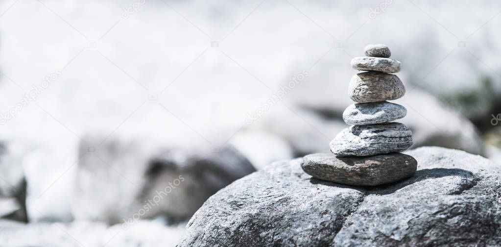 Zen Stones at the river