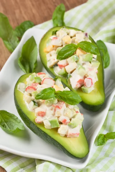 Avocado crab salad — Stock Photo, Image