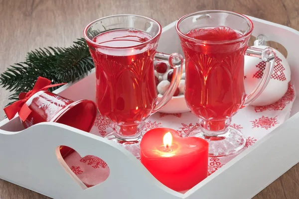 Cranberry hot drink — Stock Photo, Image