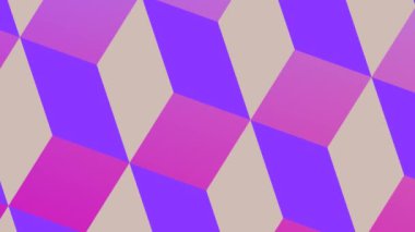 Cmyk Biçimli Retro Küplerin Taşınması Arkaplan Döngüsü