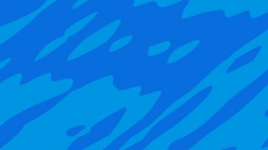 Hücre Gölgeli Mavi Desenli Deniz Köpüğü Soyut Hareketli Dalgaları