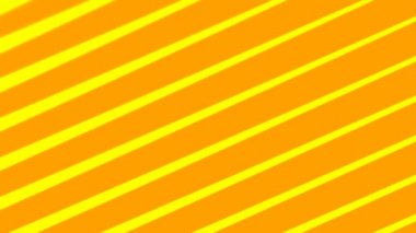 Çok İnce Taşıyan Turuncu ve Sarı Çubuklar Soyut Arkaplan Döngüsü