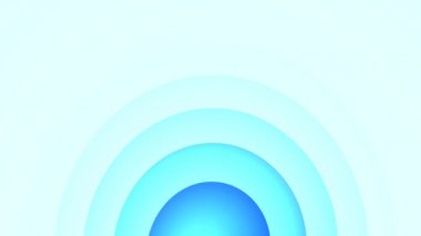 Çerçevenin Alt Merkezinden Mavi Radyo Dalgaları