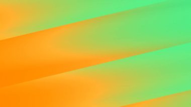 Güneş Işığı İçin Yeşil ve Turuncu Şeritler Çerçevenin Karşısından Sonsuz Geçiş