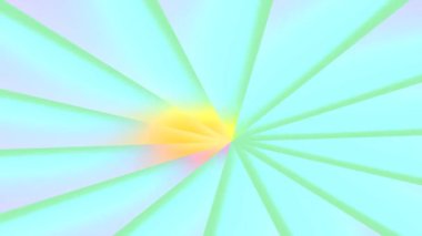 Soyut Dönen Güneş patlaması Mor Renkli Gökyüzü Sonsuz Döngüsünde Görünüyor