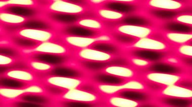 Soyut Sıcak Kırmızı ve Sarı Hücreler veya Tuhaf Bir Göl Gibi Dalgalanan Damlalar