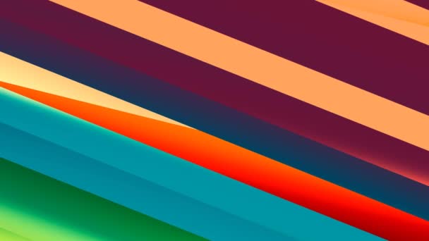 Многоцветные Полосы Абстрактного Бизнеса — стоковое видео