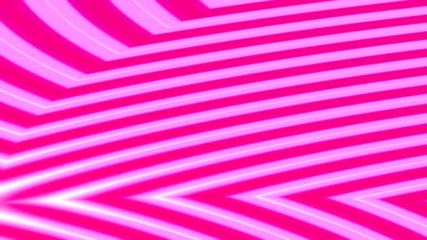 Hot Shocking Pink Triangles Abstract Moving Background Endless Loop — Stock Video