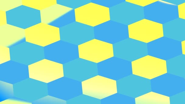 Visualmente Interessante Azul Amarelo Abstrato Nascer Sol Pôr Sol Tema — Vídeo de Stock