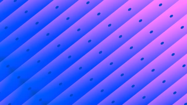 带蓝点过渡到黑暗背景的粉红色层状刀片 — 图库视频影像