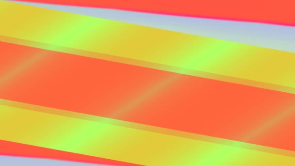 Dark Orange Yellow Bars Moving Layered Endless Loop Abstract Background — стокове відео