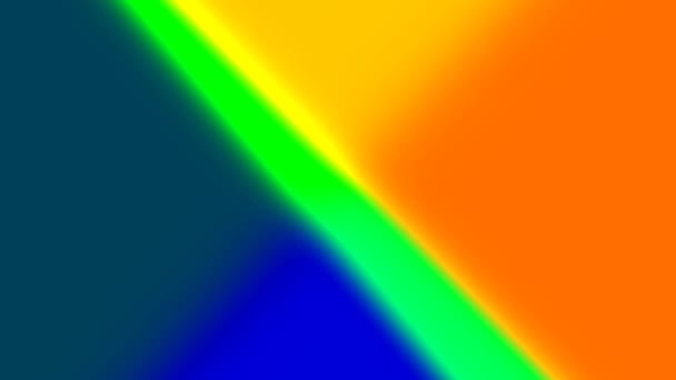 Abstract Orange Green Blue Overlay Revealing Red Spectrum Bar — стокове відео