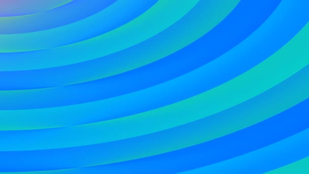 Pulsing Cool Calm Blue Rings Looping Abstract Background — Stock Video