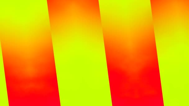 Hot Contrasting Red Yellow Bars Fire Effect Background — Stock Video