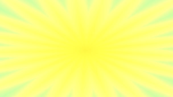 Sıcak Parlak Sarı Yaz Güneşi Yeşil Gökyüzüne Geçiş — Stok video