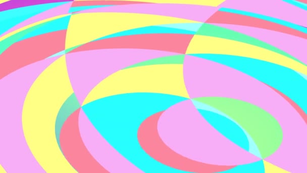 Pastel 90S Attract Style Pattern Looping Endlessly — Stock Video