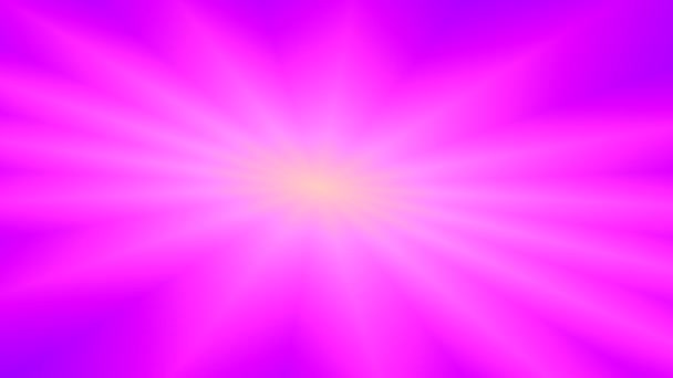 Zoom Out Abstract Sun Burst Yellow Pink — Stock Video