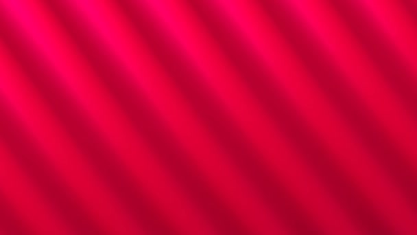 Rode Crimson Diagonaal Gordijn Effect Bands Loop — Stockvideo