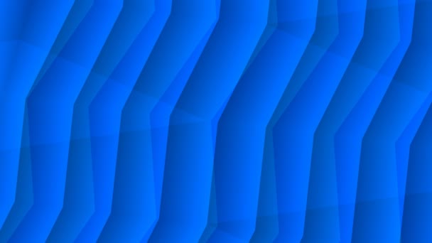 Moving Blue Shadowed Layers Abstract Background — Stock Video