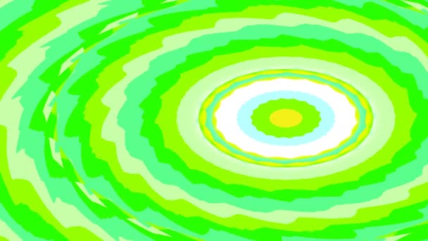 Ringe Oder Kreise Der Grünen Palette Endlosschleife Saubere Energie Thema — Stockvideo