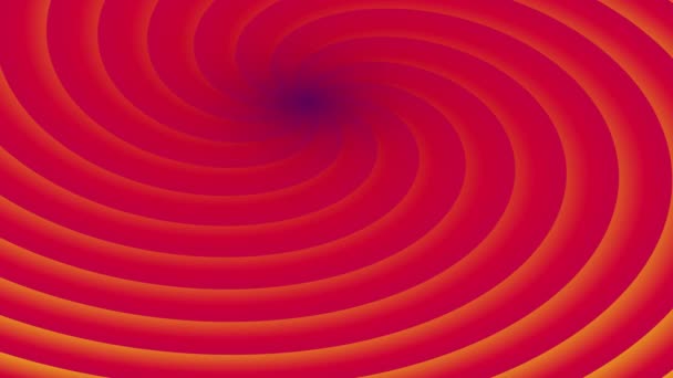 Espiral Roja Oscura Anillos Que Pulsa Sutilmente Bucle Infinito Sin — Vídeos de Stock