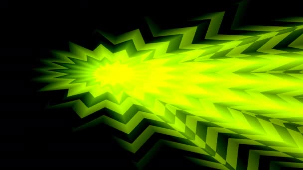 パルス変化する光の緑のコピースペースをダークエネルギーのテーマで減速 — ストック動画