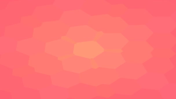 ピンクの抽象的な花の花びらパネルが赤の背景ループにブレンド — ストック動画