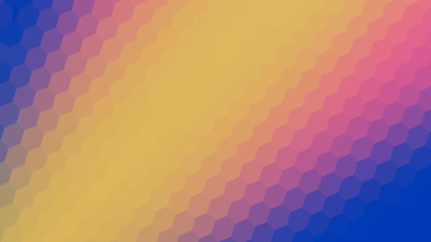 Grille hexagonale impulsionnelle de transition de spectre de couleur boucle sans fin 