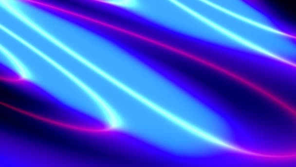 Abstrato Neon Laser Luz Pudim Ondulações Pulsando Para Trás Para — Vídeo de Stock