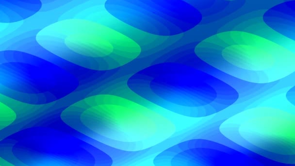 テレビのコンセプトのための青と緑のモーフィング形状パターン — ストック動画
