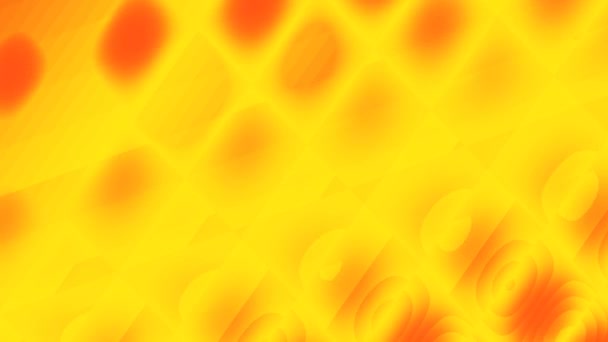 Hot Grid Burning Sunlike Shapes Μετακίνηση Πάνω Από Κίτρινο Φόντο — Αρχείο Βίντεο