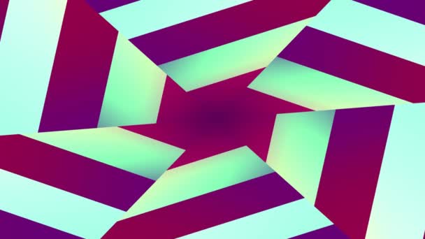 Abstract Kaleidoscopisch Pulserende Tunnel Effect Achtergrond — Stockvideo