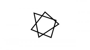 David Yahudi Sonsuz Dönen Animasyon 'un soyut Yıldızı