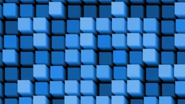 Titreşen Mavi Sayısal Karelerin Şebeke Dizisi Darbesi