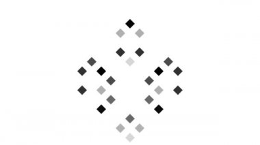 Alternatif Tek Renkli Kare Piksellerin Parlak Rhombus Izgarası