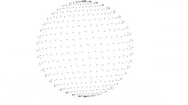 Uzay Maskesi İçinde Uçan Bulut Küresi 'nden Yaklaşıyor ve Alınıyor