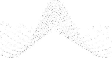 Sinüs Dalgası Soyut 3d Uzay Canlandırması ile Katmanlandı