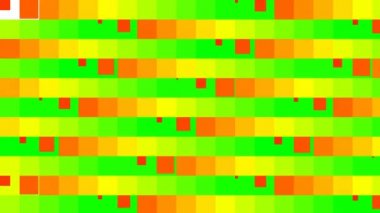 Bir çerçeveyi kırmızı ve yeşil karelerle ilginç doldurma