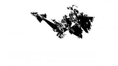 Gürültülü Rasgele Soyut Şekil Maskesi Tekrarlanıyor