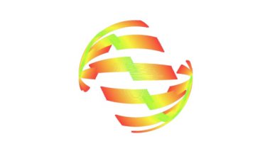 3d Küre Parlak Rgb Rgb Renk Spektrumu Dikey Kaplama ile Dolduruluyor