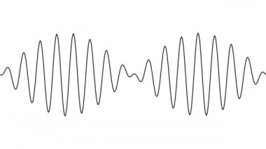Karşıt Frekanslar Sonsuz Döngüsü İkili Dalga Biçimleri Döndürülüyor