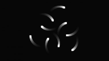 Dönen Ateş Böceklerinin maskesi Efekt Pikselleri Sonsuz Döngü